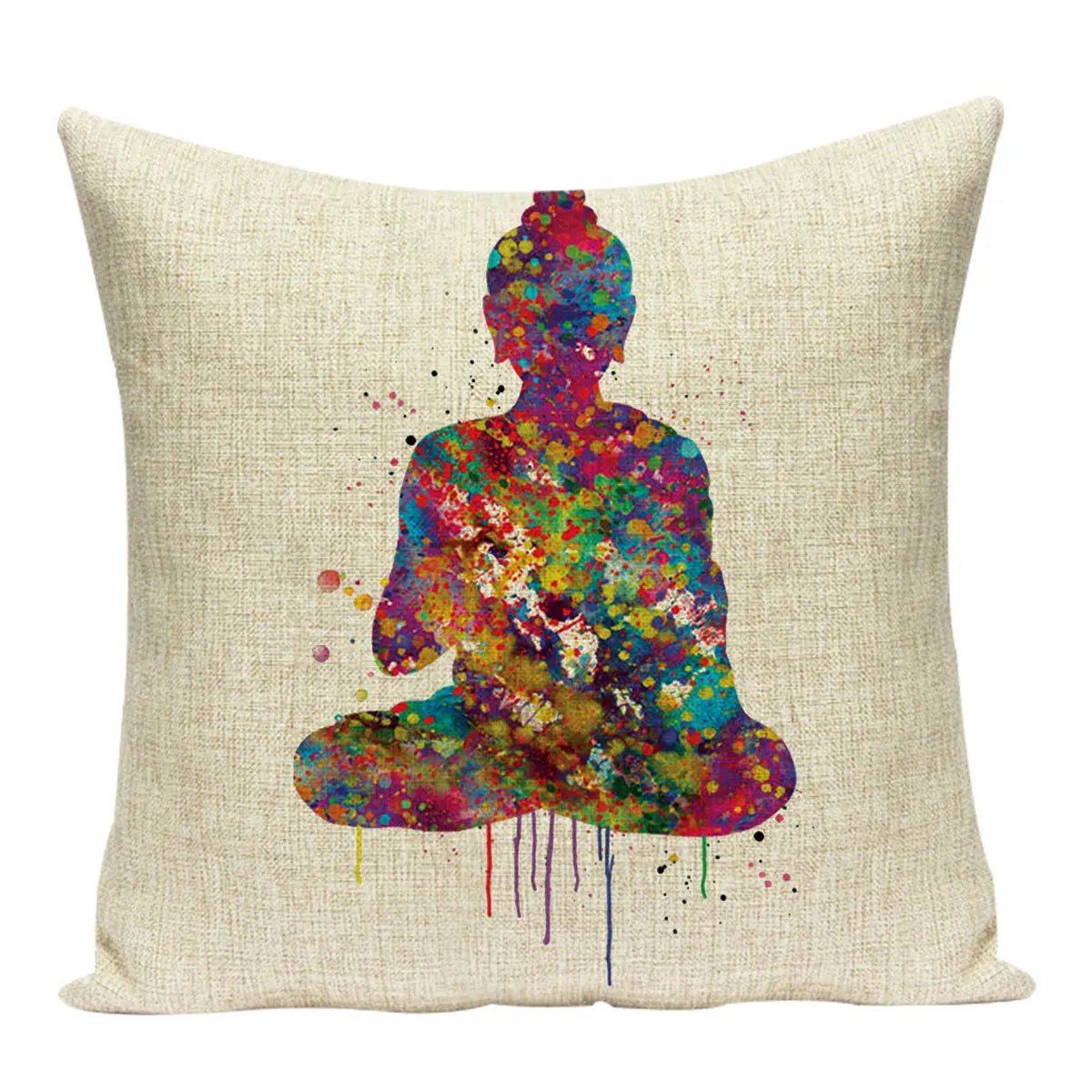 Creative Southeast Zen Digital Printed Pillowcase Folk Style Watercolor Cushions Decorative Pillow Home Decor Sofa Throw Pillows