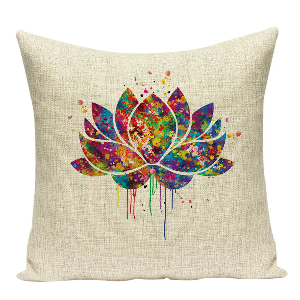 Creative Southeast Zen Digital Printed Pillowcase Folk Style Watercolor Cushions Decorative Pillow Home Decor Sofa Throw Pillows