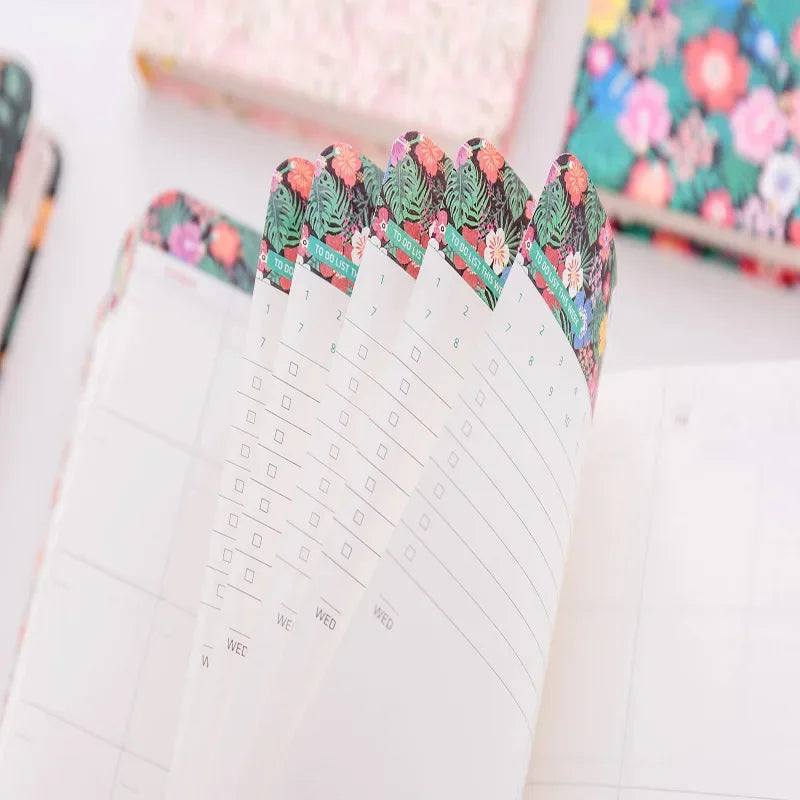 Kawaii Yearly Agenda Monthly Weekly Daily Planner Budget Notebook Cute Diary Journal Notepad Korean Stationery Office Supplies