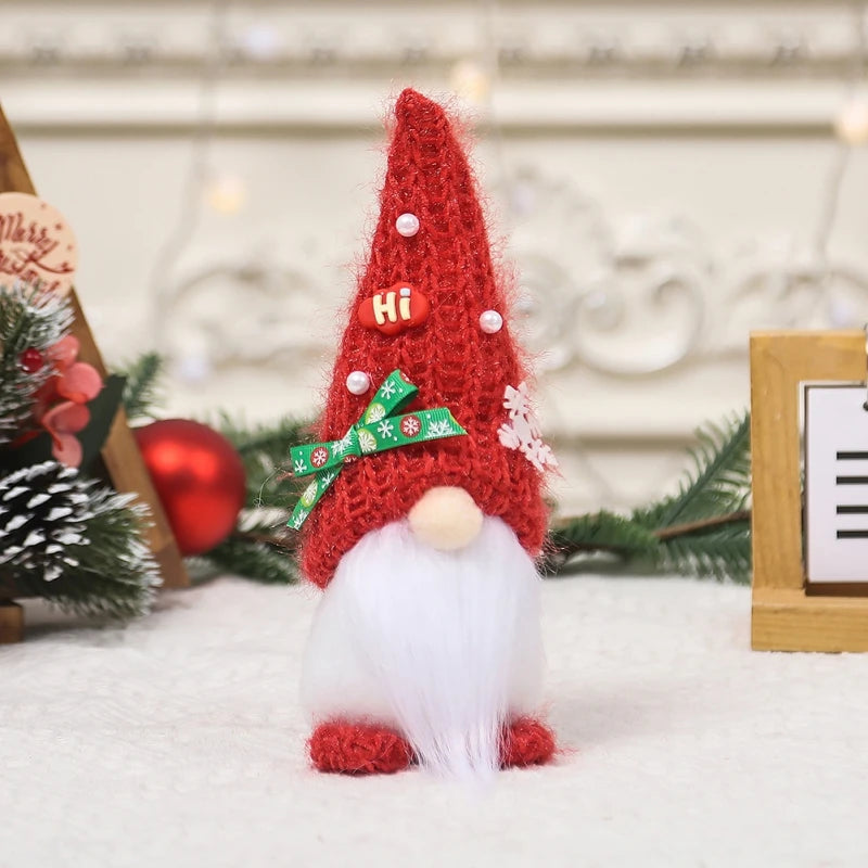 Christmas Gnome Faceless Santa Doll Merry Christmas Decorations For Home Xmas Tree Ornament Gifts Navidad Natal New Year 2024