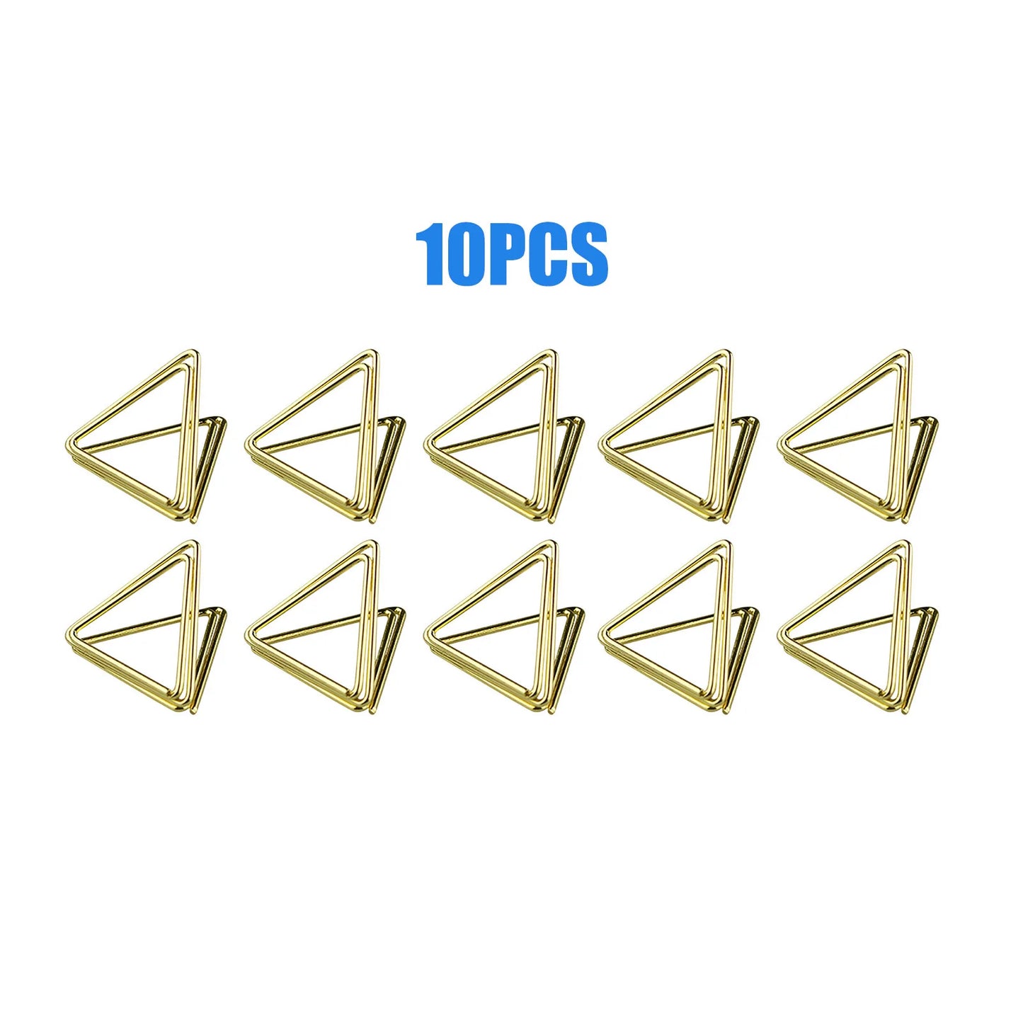 10/24pcs Metallic Gold Place Cards Table Number Stands for Photos Food Sign Memo Note Place Card Display Holder Wedding Supplies