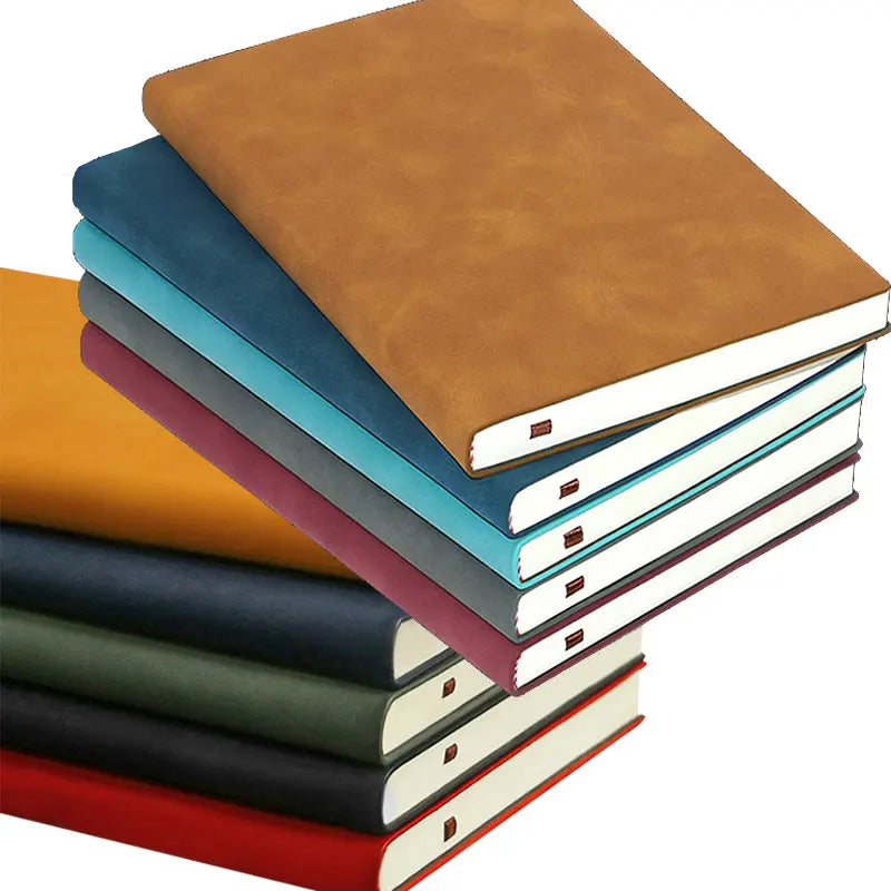 A5 A6 Vegan Leather Notebook Office Journal Diary notepad Stationery Student Class lined NoteBook 160pages/240pages