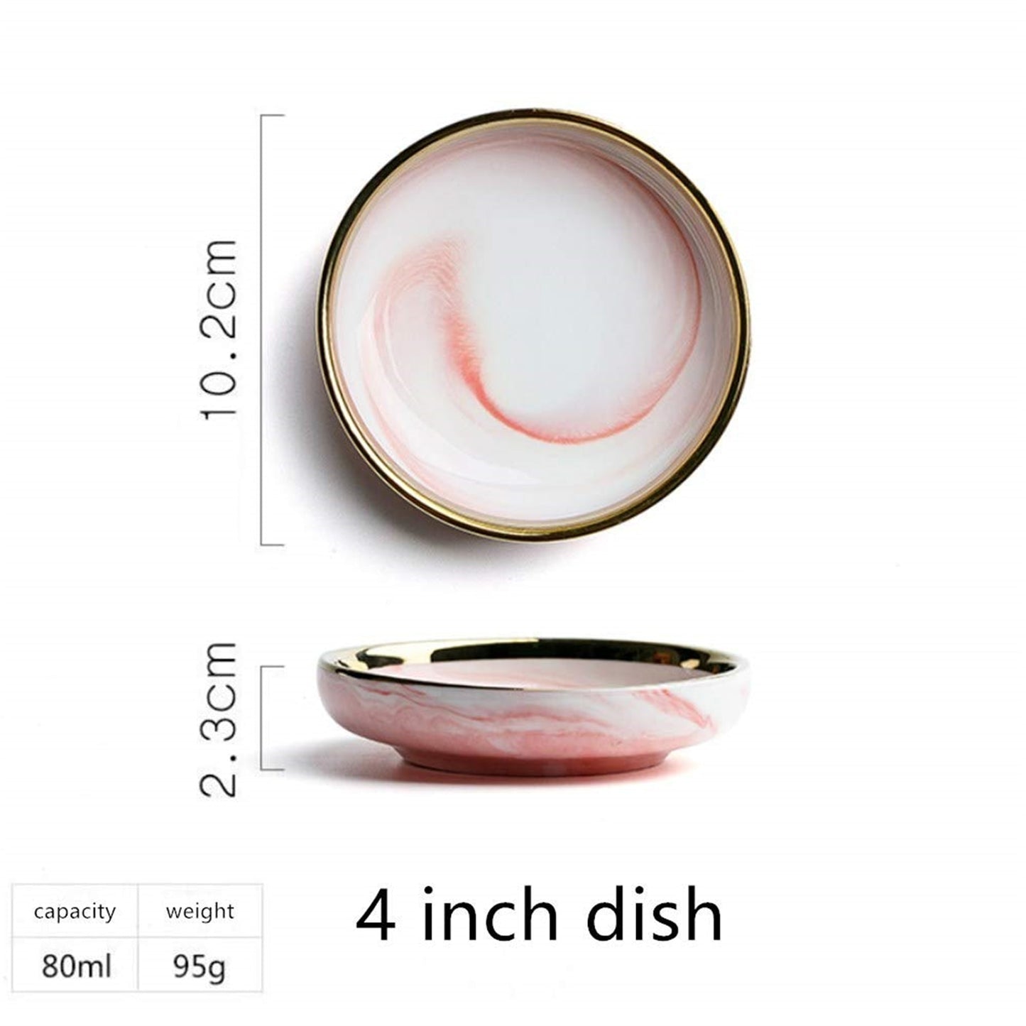 Ceramic Small Jewelry Dish Earrings Necklace Ring Storage Plates Fruit Dessert Display Bowl Decoration Sauce dish