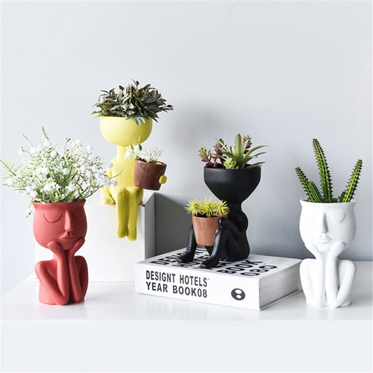 Art Sculpture Vase for your Creative Indoor Décor, Succulent garden, or Flower pot.