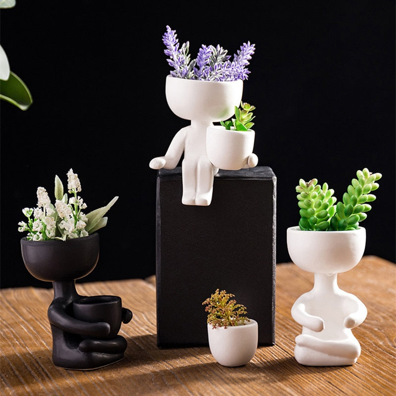 Art Sculpture Vase for your Creative Indoor Décor, Succulent garden, or Flower pot.