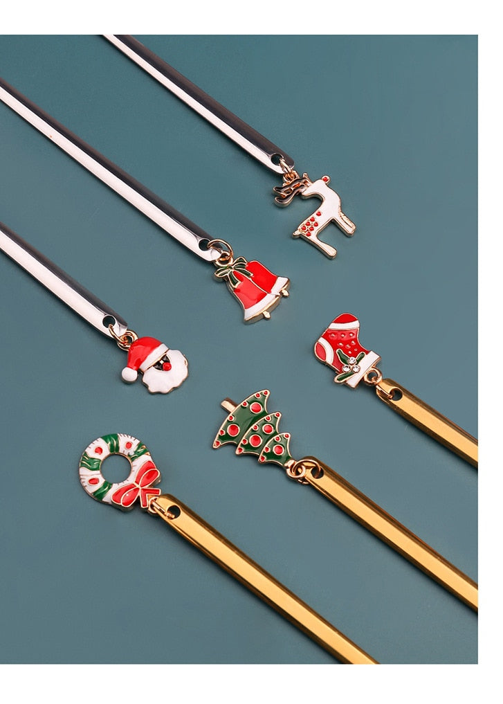 6pcs Stainless Steel Christmas Spoon Gold Home Party Decorative Tableware Dessert Coffee Tea Stirring Spoons Dinner Cutlery Gift